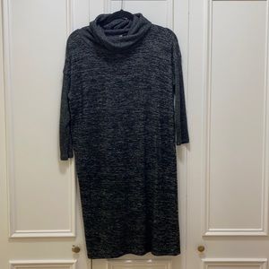 Gap soft spun grey cowl neck dress